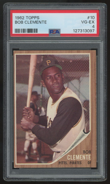 1962 Topps Bob Clemente #10 PSA 4 *097