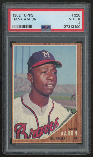 1962 Topps Hank Aaron #320 PSA 4 *100