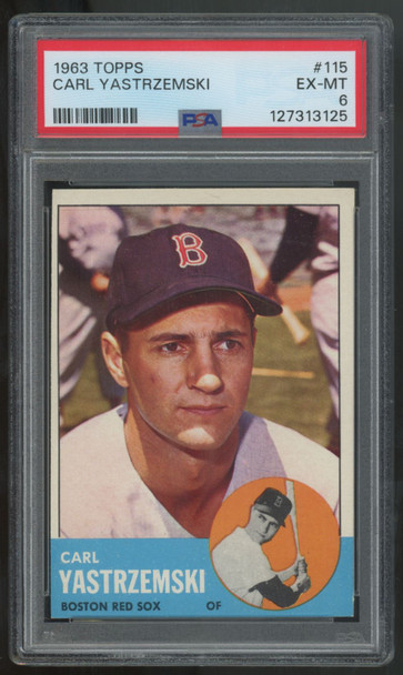 1963 Topps Carl Yastrzemski #115 PSA 6 *125