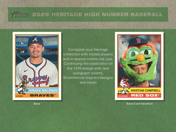 2025 Topps Heritage High Number Baseball Hobby Case (12)