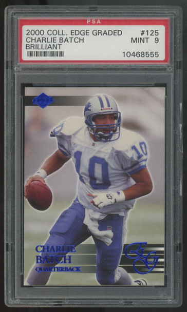 2000 Collector's Edge Graded Charlie Batch Brilliant #125 PSA 9