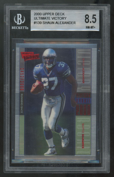 2000 Upper Deck Ultimate Victory Shaun Alexander RC #139 BGS 8.5