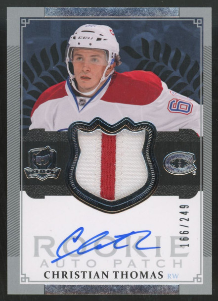 2013-14 Upper Deck The Cup Christian Thomas RC Patch Auto RPA /249 #149
