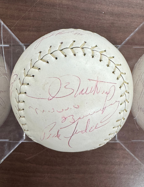 1977 Detroit Caesars Official Signed Autographed Softball - Cash, Northrup JSA