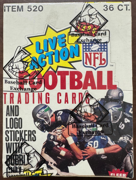 1986 Fleer Football Wax Box BBCE Wrapped and Sealed