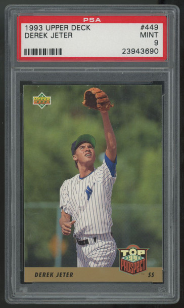 1993 Upper Deck Derek Jeter RC Top Prospect #449 PSA 9