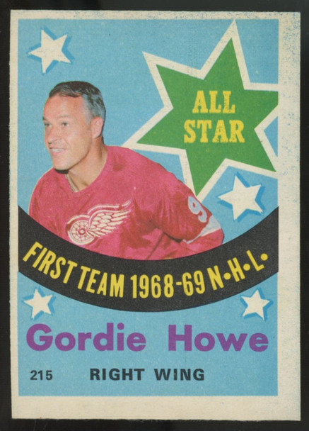 1969-70 O-Pee-Chee Gordie Howe #215 EX/MT