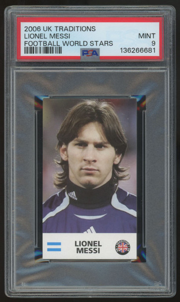 2006 UK Traditions Lionel Messi World Stars PSA 9 *681