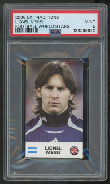 2006 UK Traditions Lionel Messi World Stars PSA 9 *680