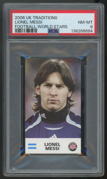 2006 UK Traditions Lionel Messi World Stars PSA 8 *684