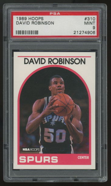 1989-90 Hoops David Robinson RC #310 PSA 9 *906