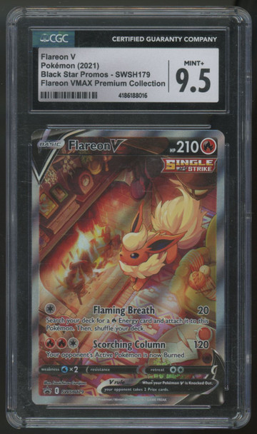 2021 Pokemon Flareon V Premium Collection Promo #SWSH179 CGC 9.5