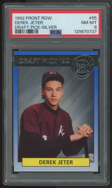 1992 Front Row Derek Jeter Draft Pick Silver #55 PSA 8