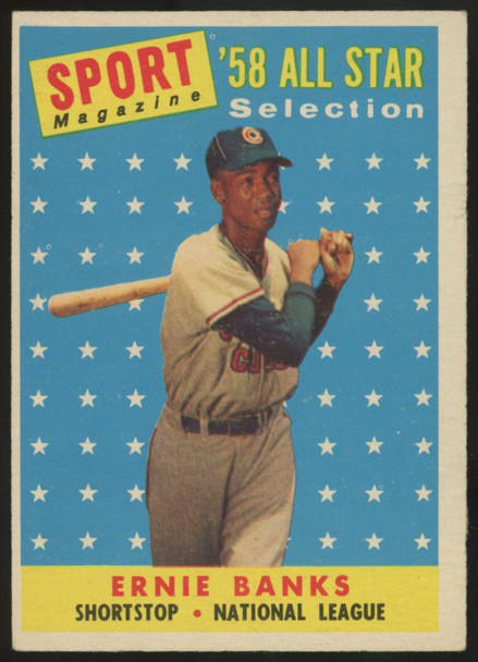 1958 Topps Ernie Banks All-Star #482 VG/EX