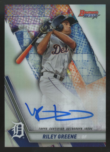 2019 Bowman's Best Riley Greene Best Of '19 Refractor Auto #B19-RG