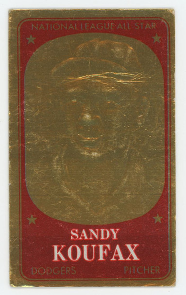 1965 Topps Embossed Sandy Koufax #8 Good (Creases)