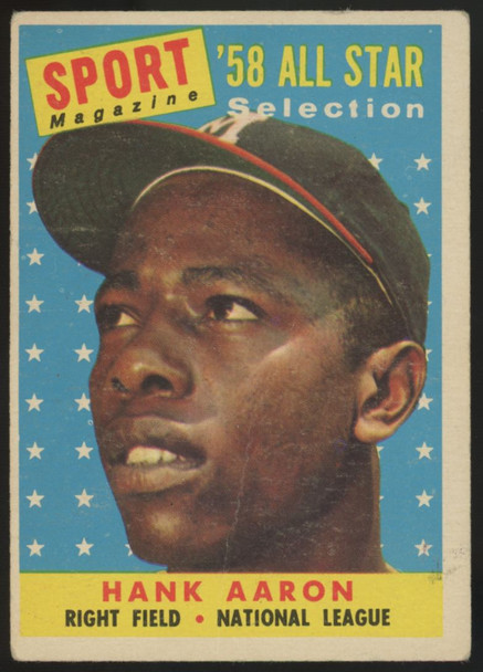 1958 Topps Hank Aaron All Star #488 VG "A"
