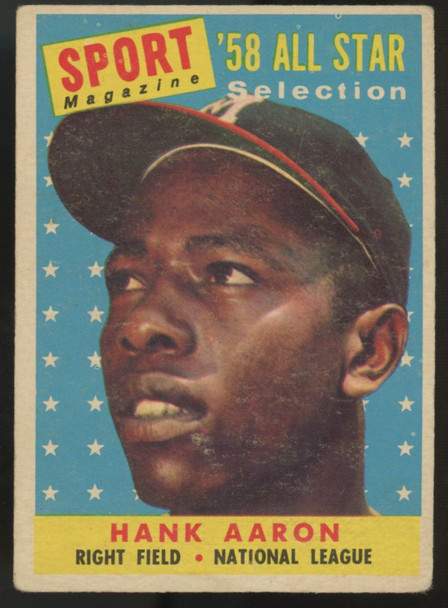1958 Topps Hank Aaron All Star #488 VG