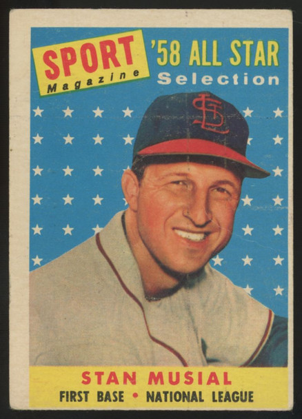 1958 Topps Stan Musial All Star #476 G/VG