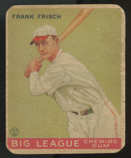 1933 Goudey Frank Frisch #49 Poor