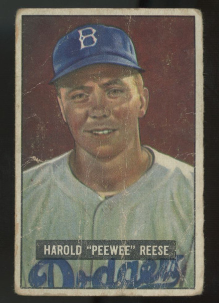 1951 Bowman Harold "Peewee" Reese #80 Poor "A"