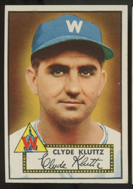 1952 Topps Clyde Kluttz #132 VG/EX