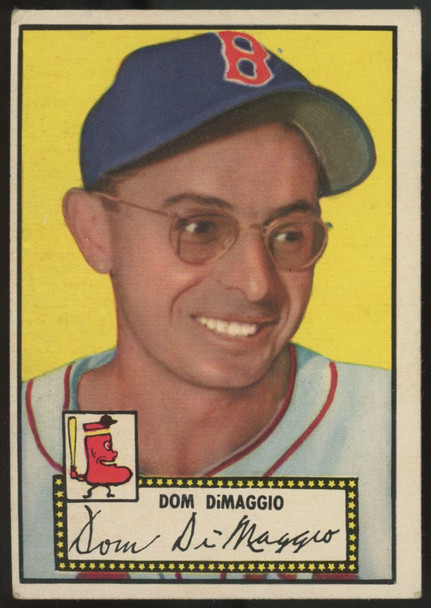 1952 Topps Dom DiMaggio Black Back #22 VG