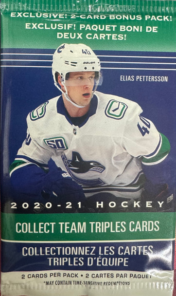 2020/21 Upper Deck Hockey 2-Card Bonus Pack