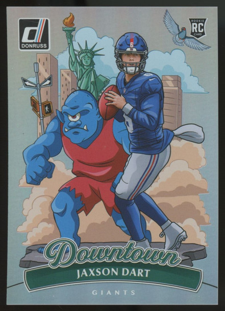 2025 Donruss Football Jaxson Dart RC Downtown SSP #14