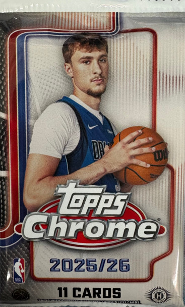 2025/26 Topps Chrome Basketball Jumbo Hobby Pack