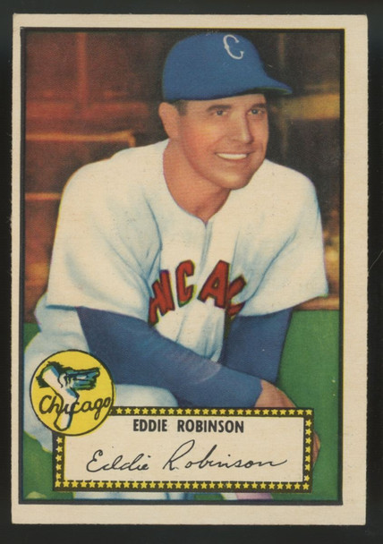 1952 Topps Eddie Robinson RC #32 VG "A"