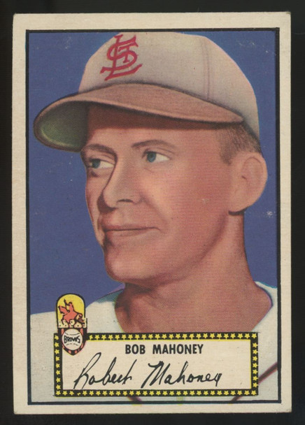 1952 Topps Bob Mahoney RC Black Back #58 VG/EX-EX
