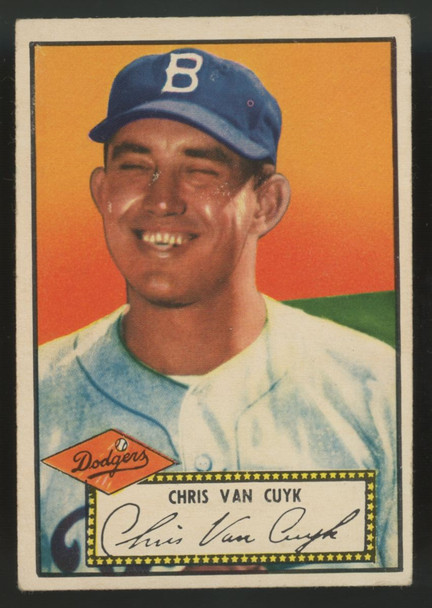 1952 Topps Chris Van Cuyk RC #53 VG