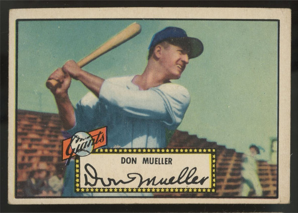 1952 Topps Don Mueller Black Back #52 Good