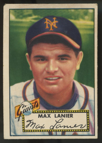 1952 Topps Max Lanier RC #101 Good