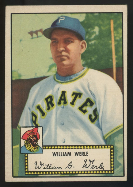 1952 Topps William Werle Black Back #73 VG/EX
