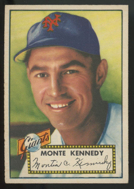 1952 Topps Monte Kennedy #124 EX "A"