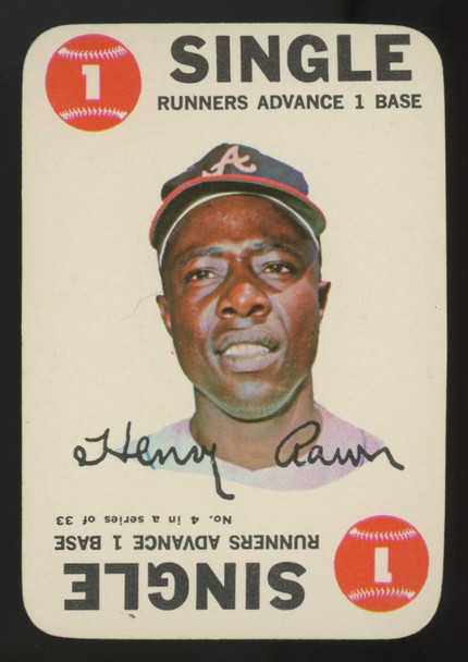1968 Topps Game Hank Aaron Single #4 EX