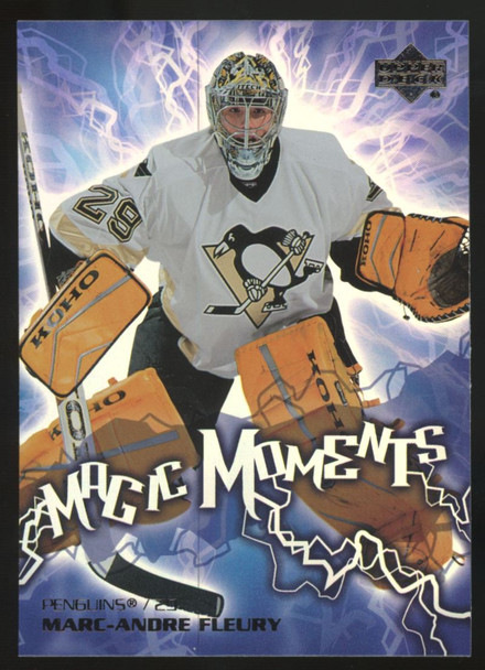 2003-04 Upper Deck Marc-Andre Fleury RC Magic Moments #MM-9 "A"
