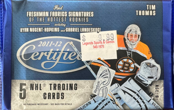 2011/12 Panini Certified Hockey Hobby Pack