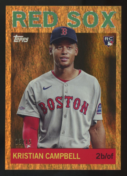 2025 Topps Archives Kristian Campbell RC 1964 Orange Hot Foil /15 #78