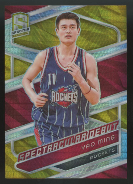 2023-24 Panini Spectra Yao Ming Spectracular Debut Gold International /10 #180