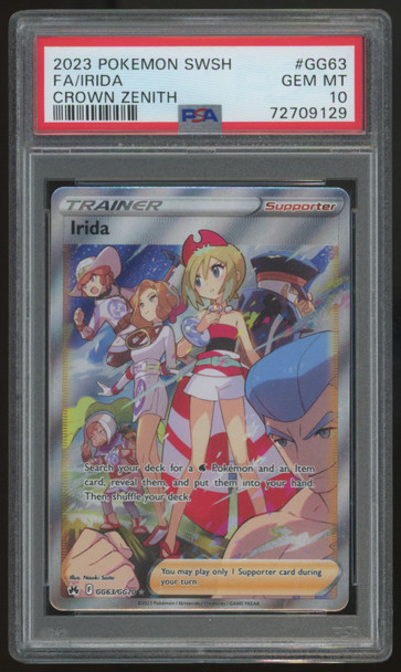2023 Pokemon Irida Crown Zenith Full Art #GG63 PSA 10