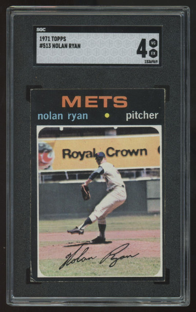 1971 Topps Nolan Ryan #513 SGC 4 "A"