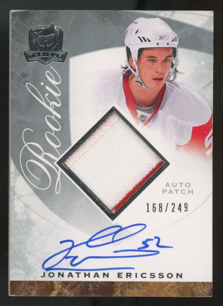 2008-09 Upper Deck The Cup Jonathan Ericsson RC Patch Auto RPA /249 #99