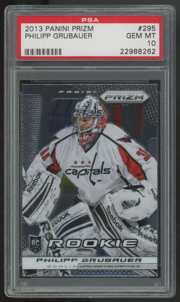 2013-14 Panini Prizm Philipp Grubauer RC #295 PSA 10