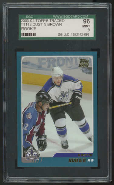 2003-04 Topps Traded Dustin Brown RC #TT113 SGC 9