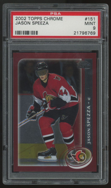 2002-03 Topps Chrome Jason Speeza RC #151 PSA 9