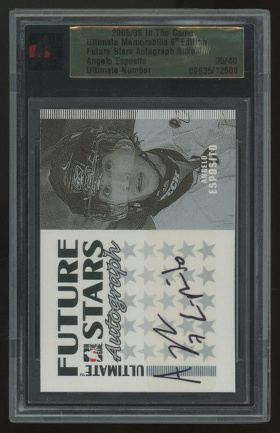 2005-06 In The Game Ultimate Angelo Esposito RC Future Stars Auto Silver /40