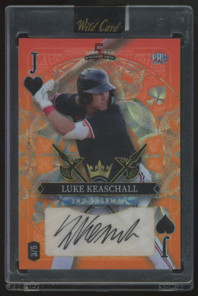 2024 Wild Card 5 Card Draw Luke Keaschall RC Orange Jack Auto /5 #SDHH-LKA